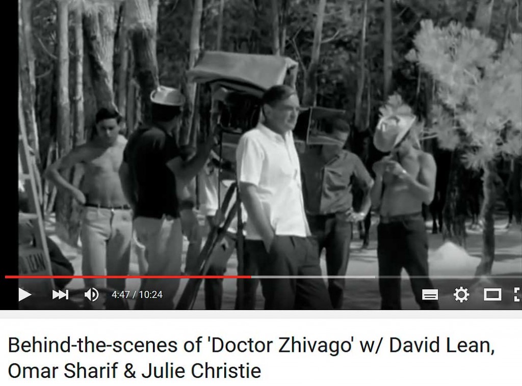 David-Lean-rodando-en-Pinares-de-Soria-Doctor-Zhivago