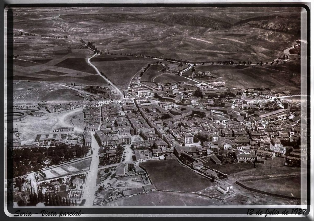 Soria en 1927 vista aerea AHPS