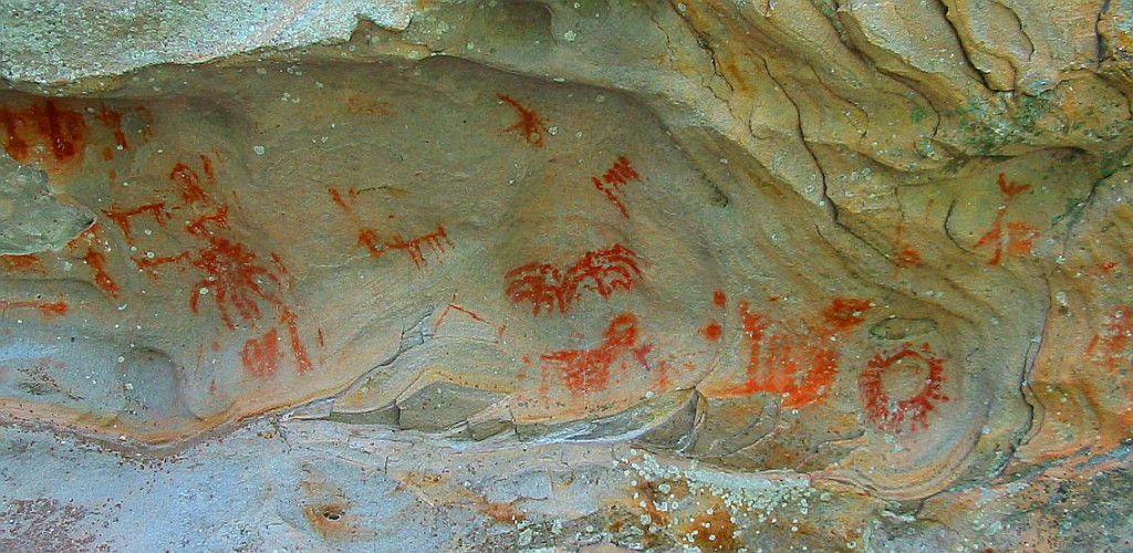 Pinturas rupestres del Mirador en Valonsadero