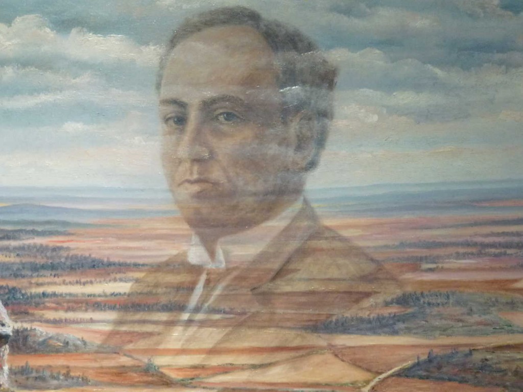 Antonio Machado sobre campos de Gormaz -Rafael de la Rosa