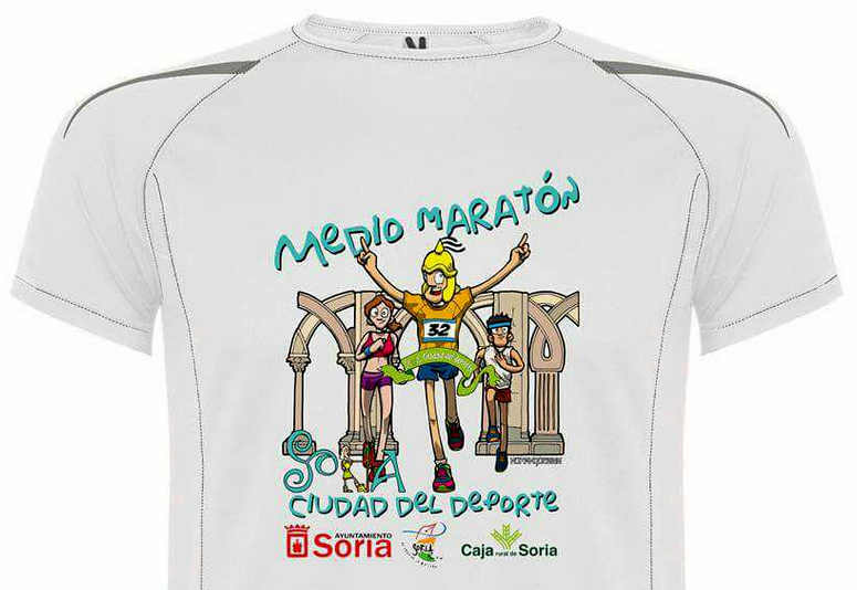 camiseta del XXXII Medio Maraton Soria Ciudad del Deporte