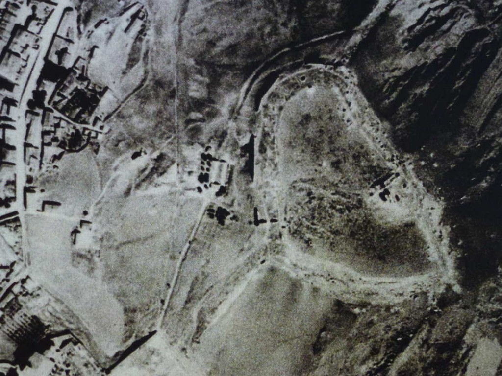Hacia 1930 así se apreciaban los restos del castillo de Soria (foto AHPSo)