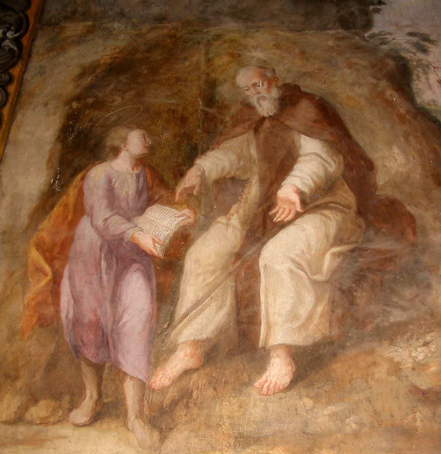 San Saturio y San Prudencio en fresco de Zapata