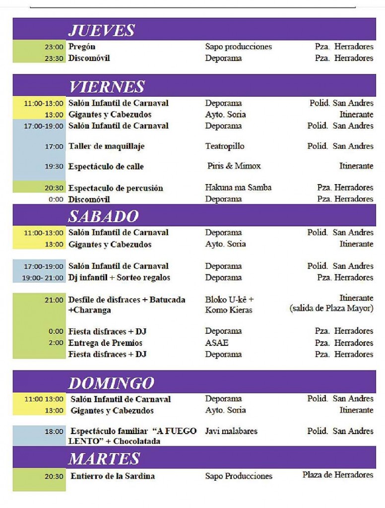 Programa-del-Carnaval-de-Soria-2016